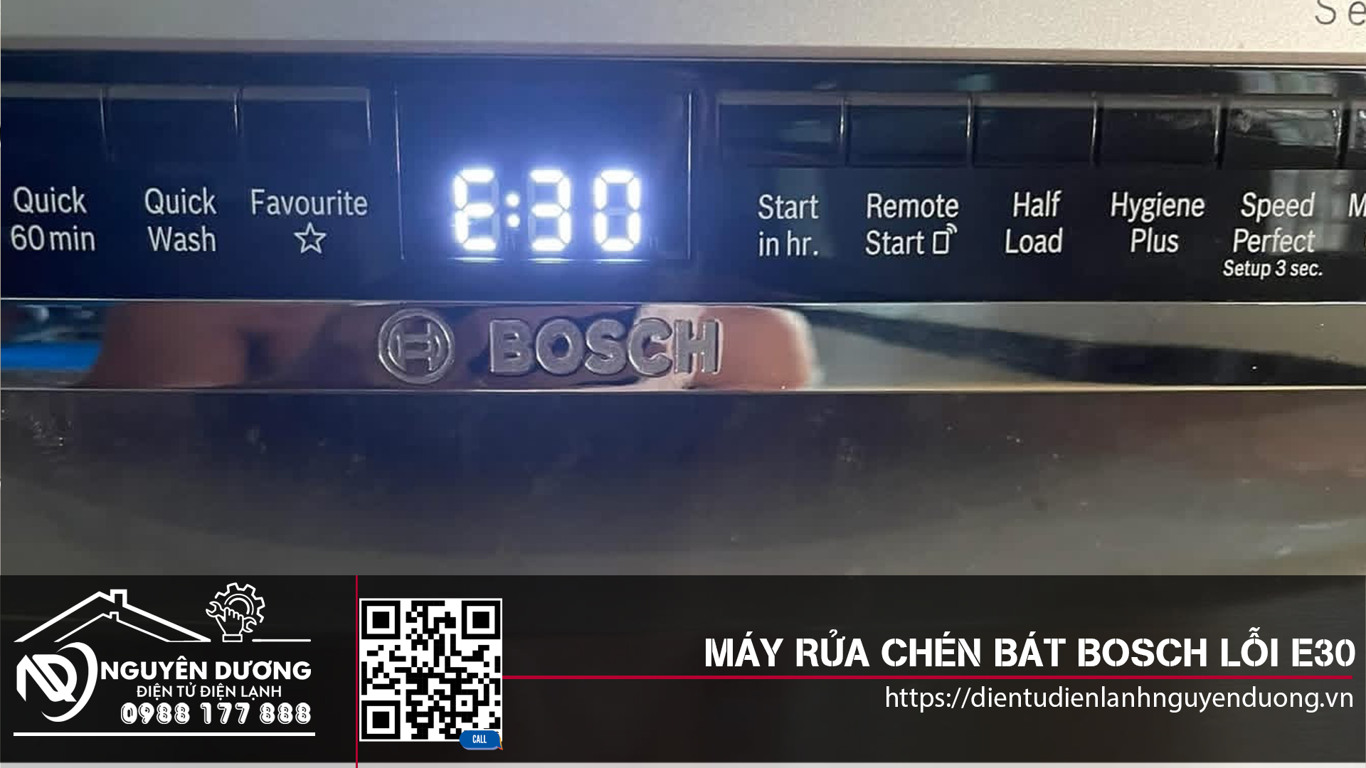 Máy Rửa Chén Bát Bosch Lỗi E30