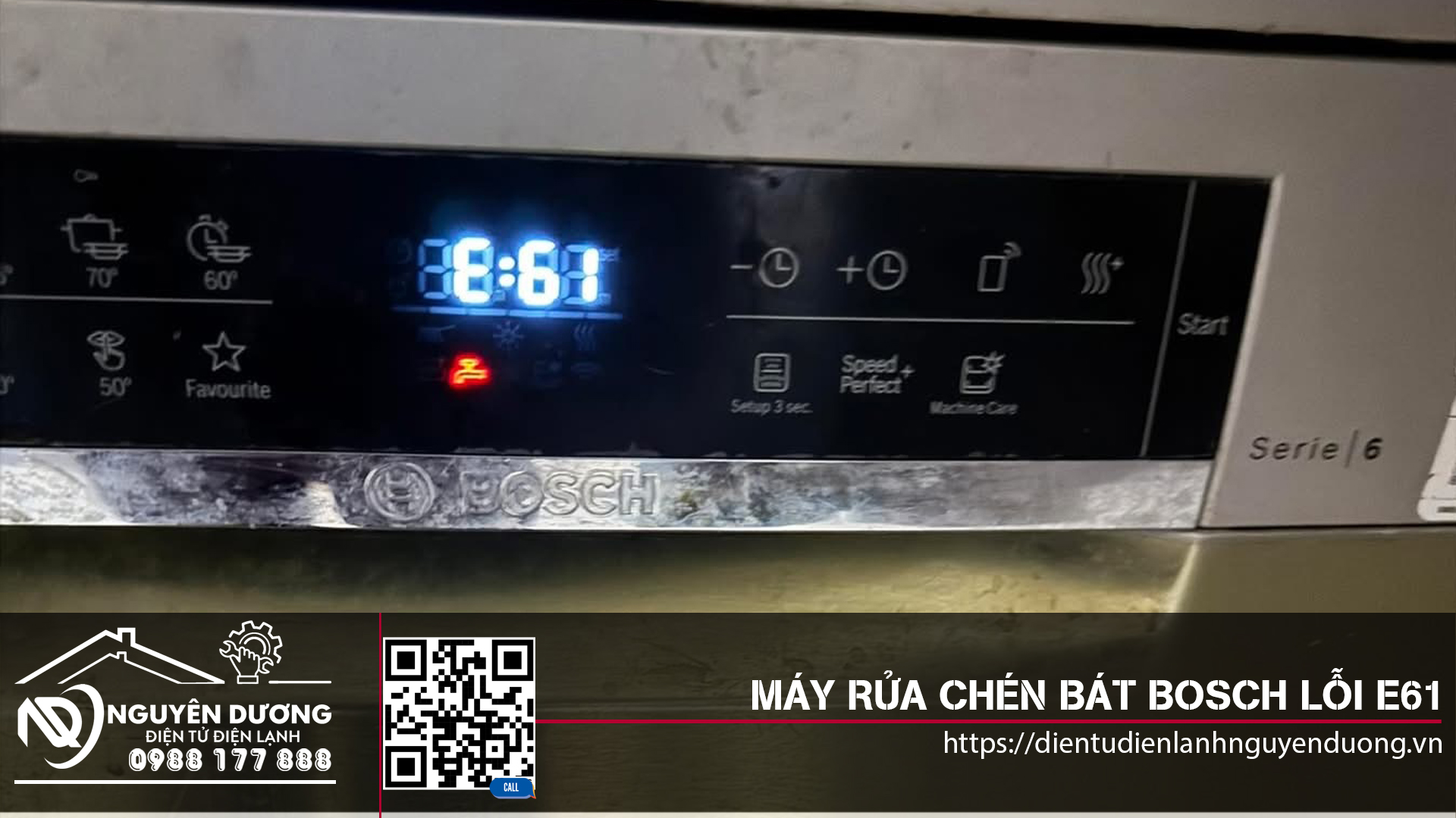 Máy Rửa Chén Bát Bosch Lỗi E61