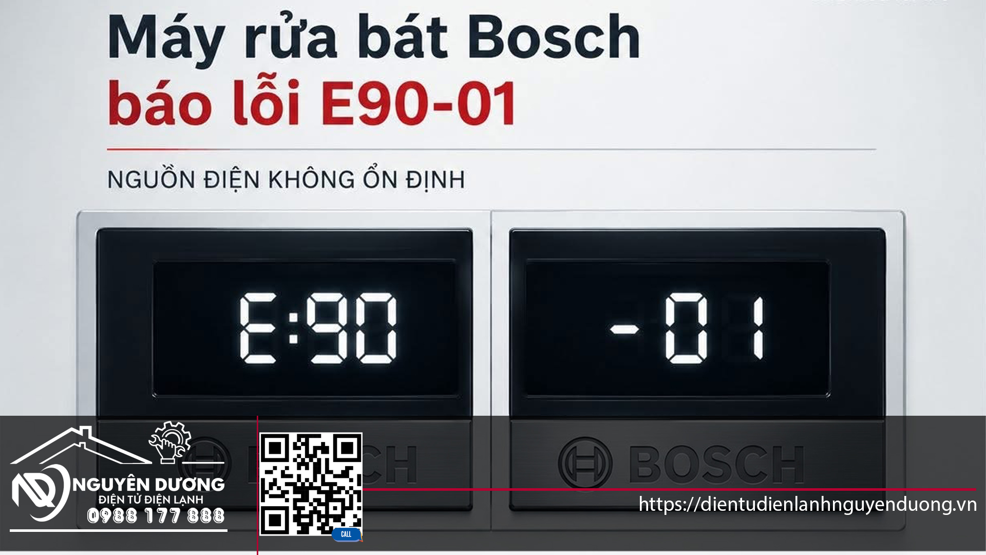Máy Rửa Chén Bát Bosch Lỗi E90-01