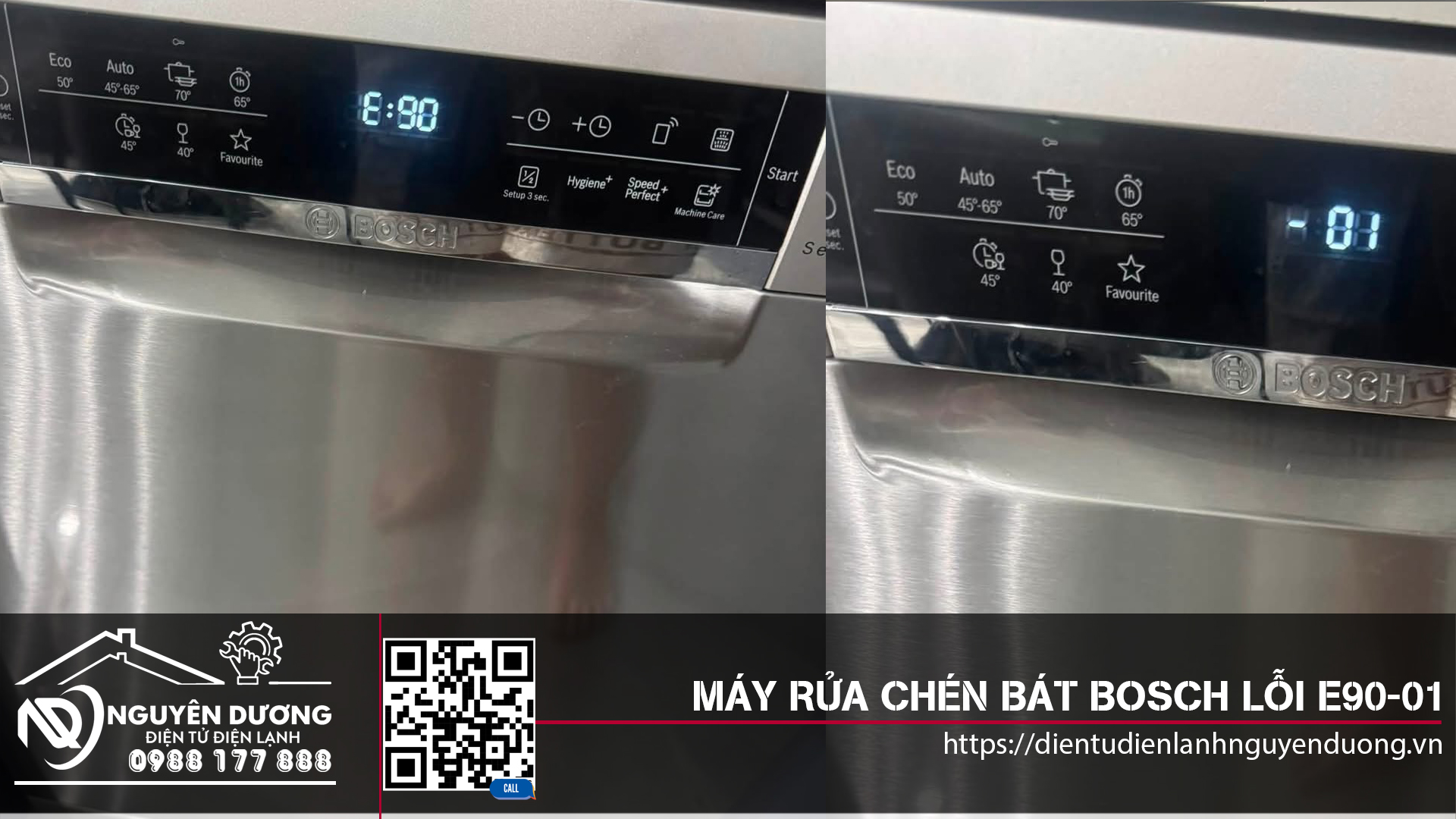 Máy Rửa Chén Bát Bosch Lỗi E90-01