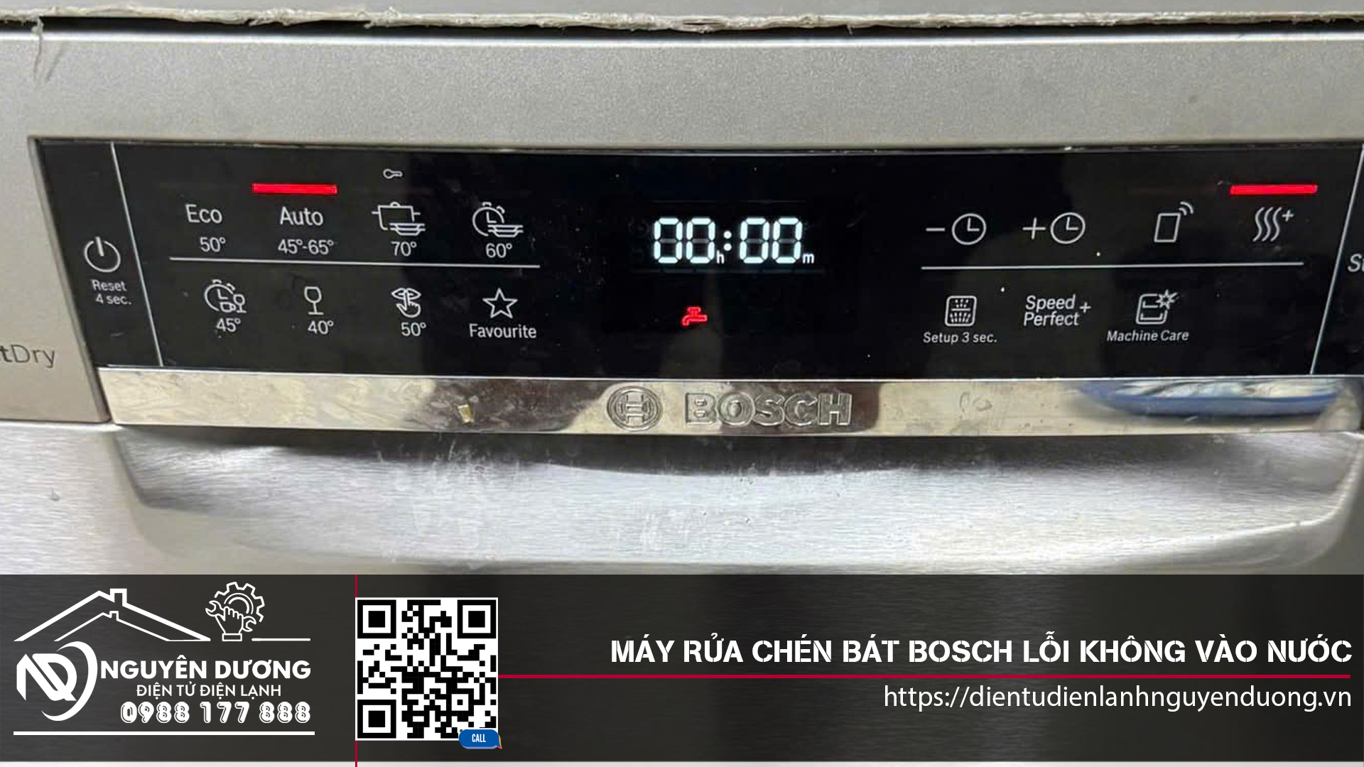 Máy Rửa Chén Bát Bosch Lỗi Không Cấp Nước - Lỗi Vòi Nước