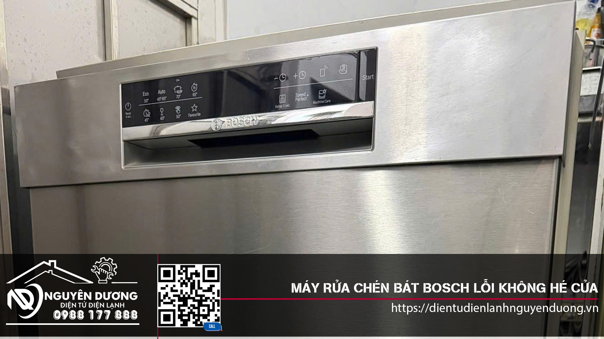 Máy Rửa Chén Bát Bosch Lỗi Không Hé Cửa