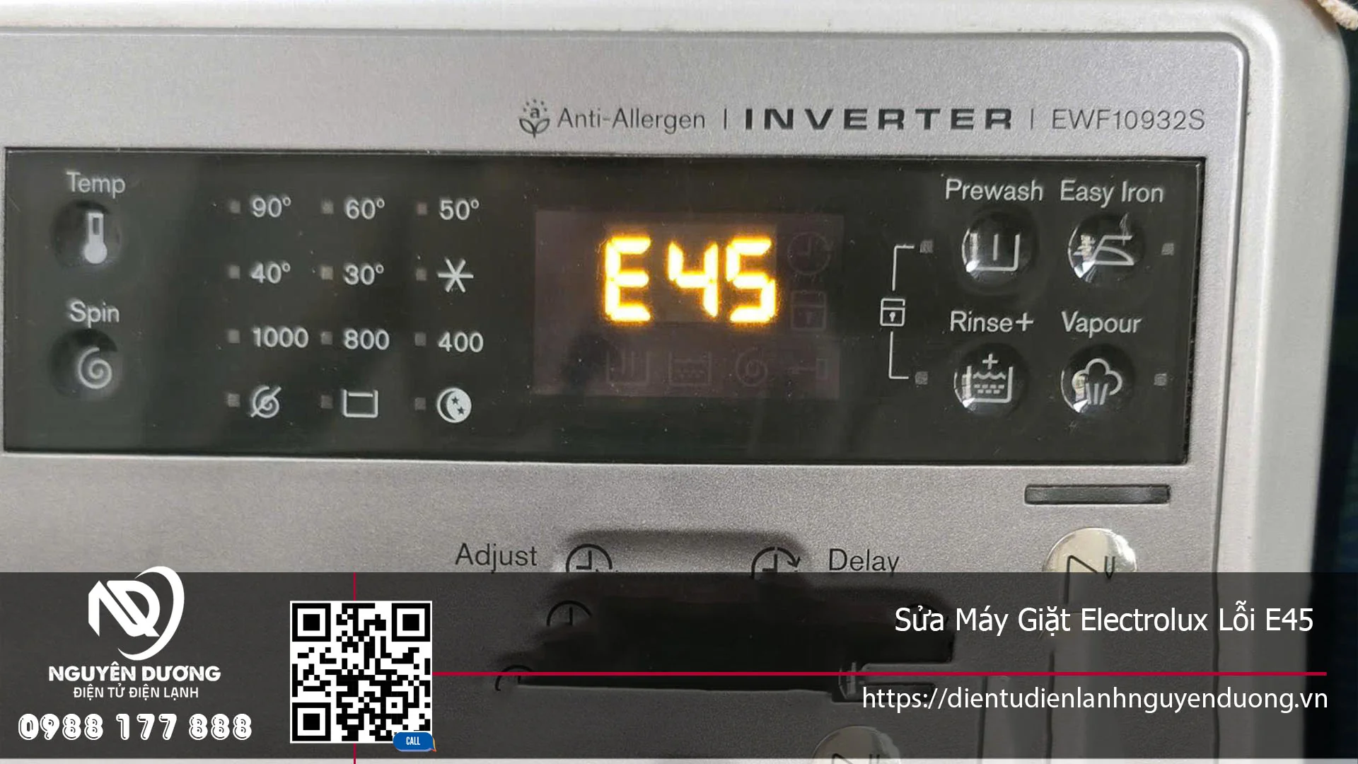 Máy giặt Electrolux lỗi E45