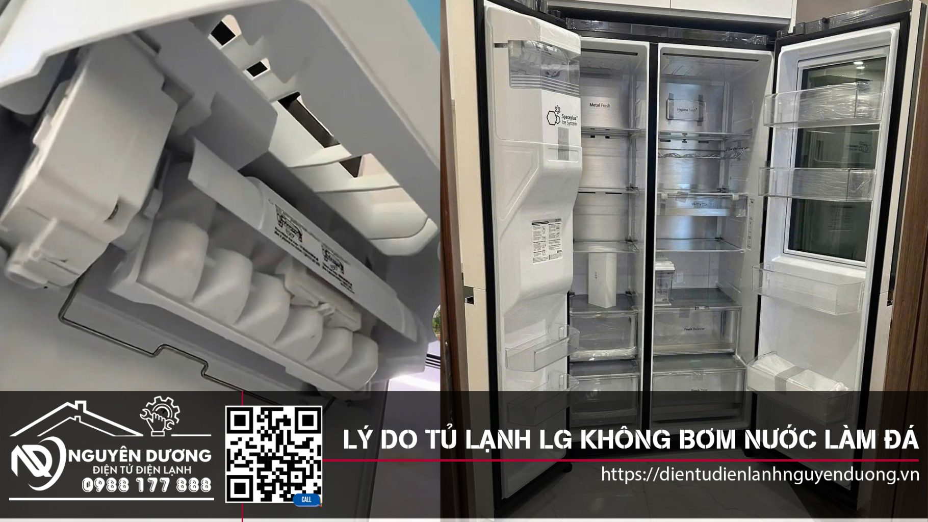 Tủ Lạnh LG Không Bơm Nước Làm Đá