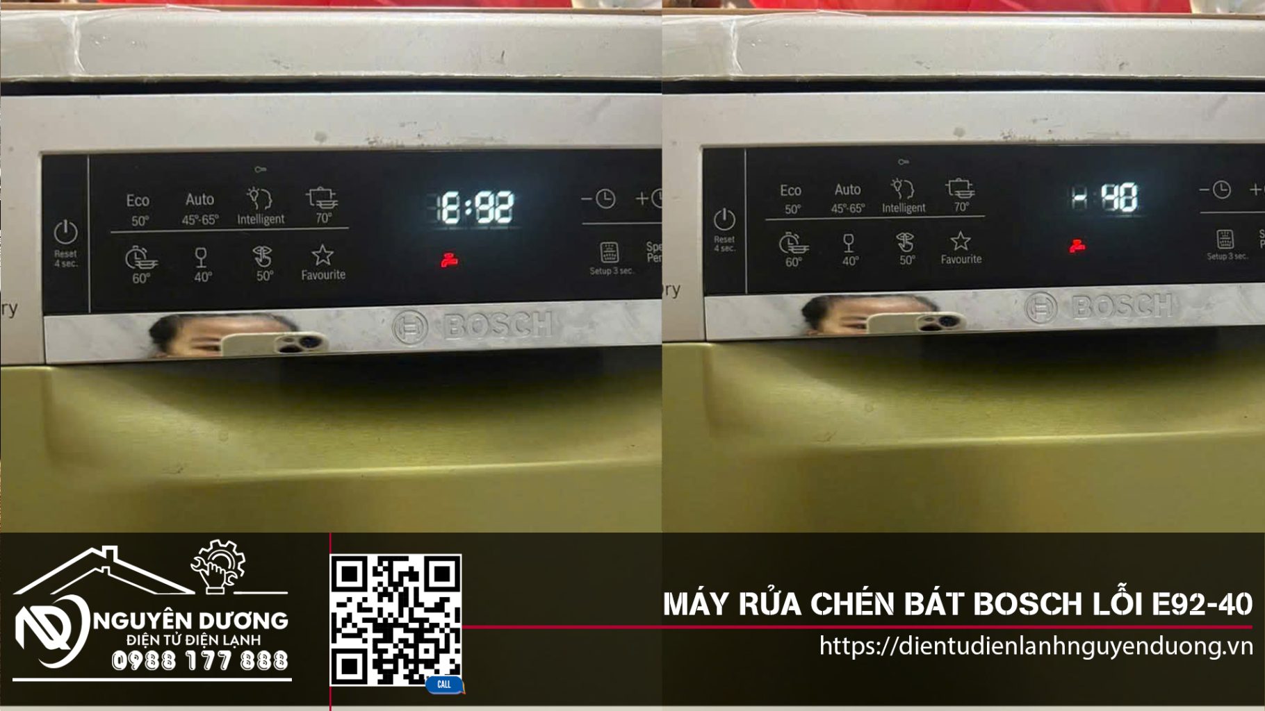 Máy Rửa Chén Bát Bosch Lỗi E92-40