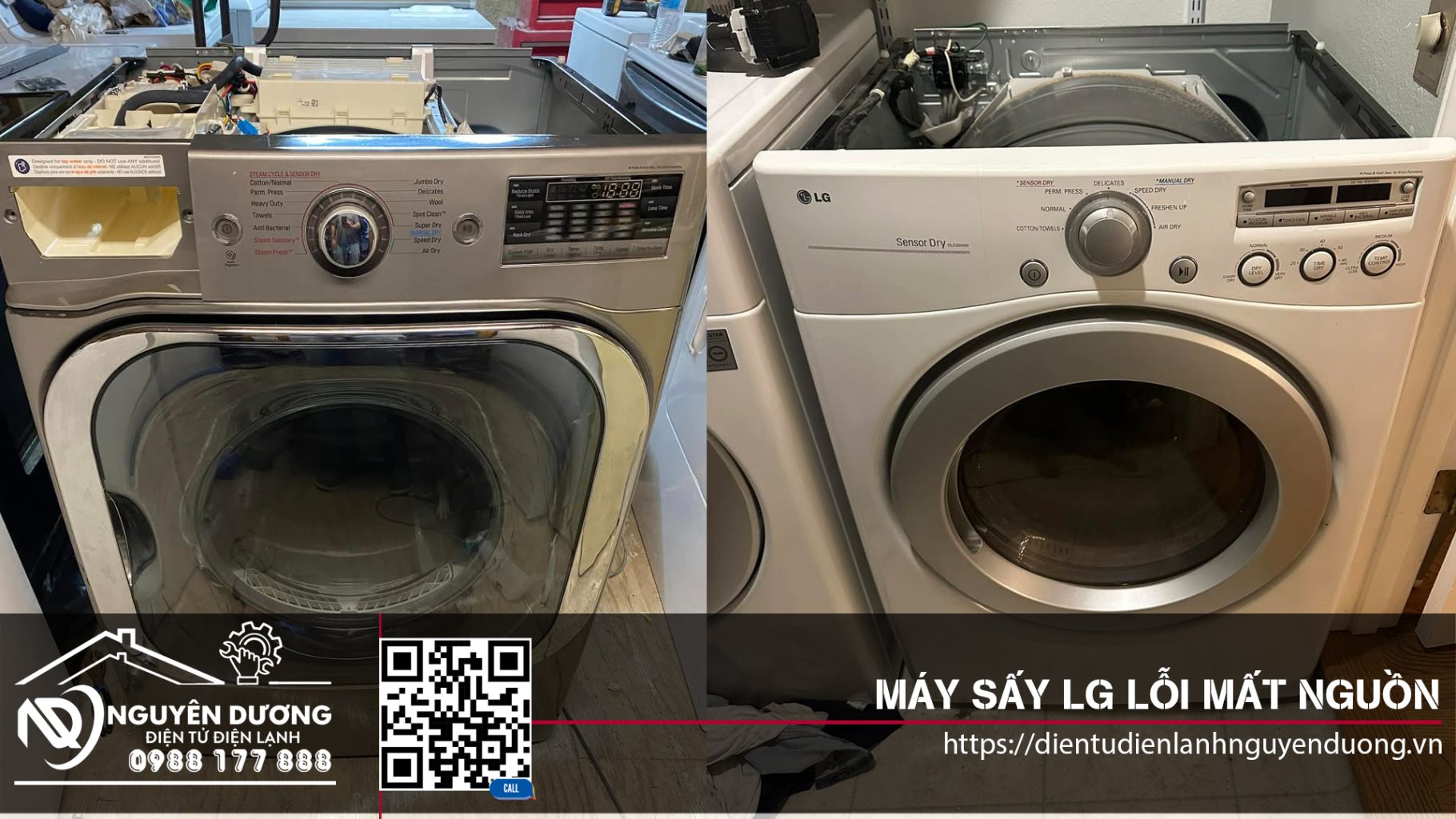 Máy Sấy LG Lỗi Mất Nguồn