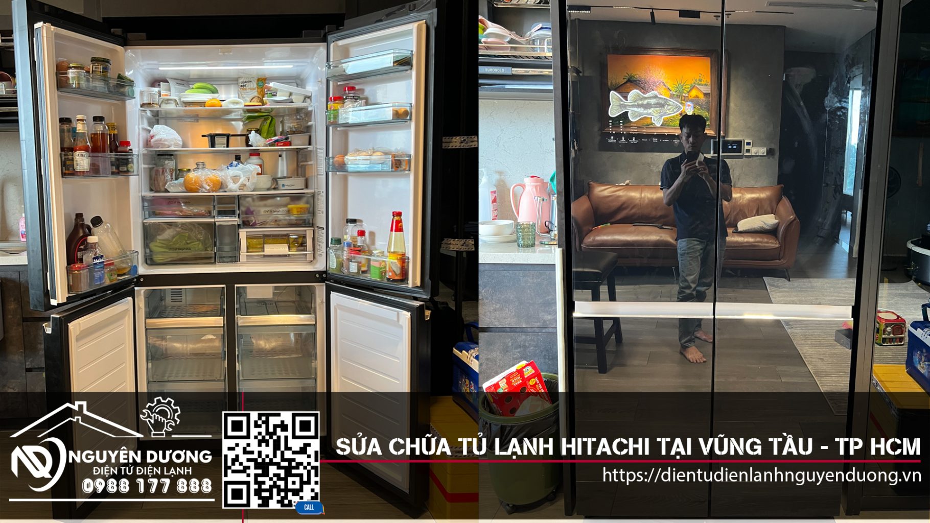 Địa chỉ sửa chữa tủ lạnh Hitachi tại Vũng Tầu uy tín