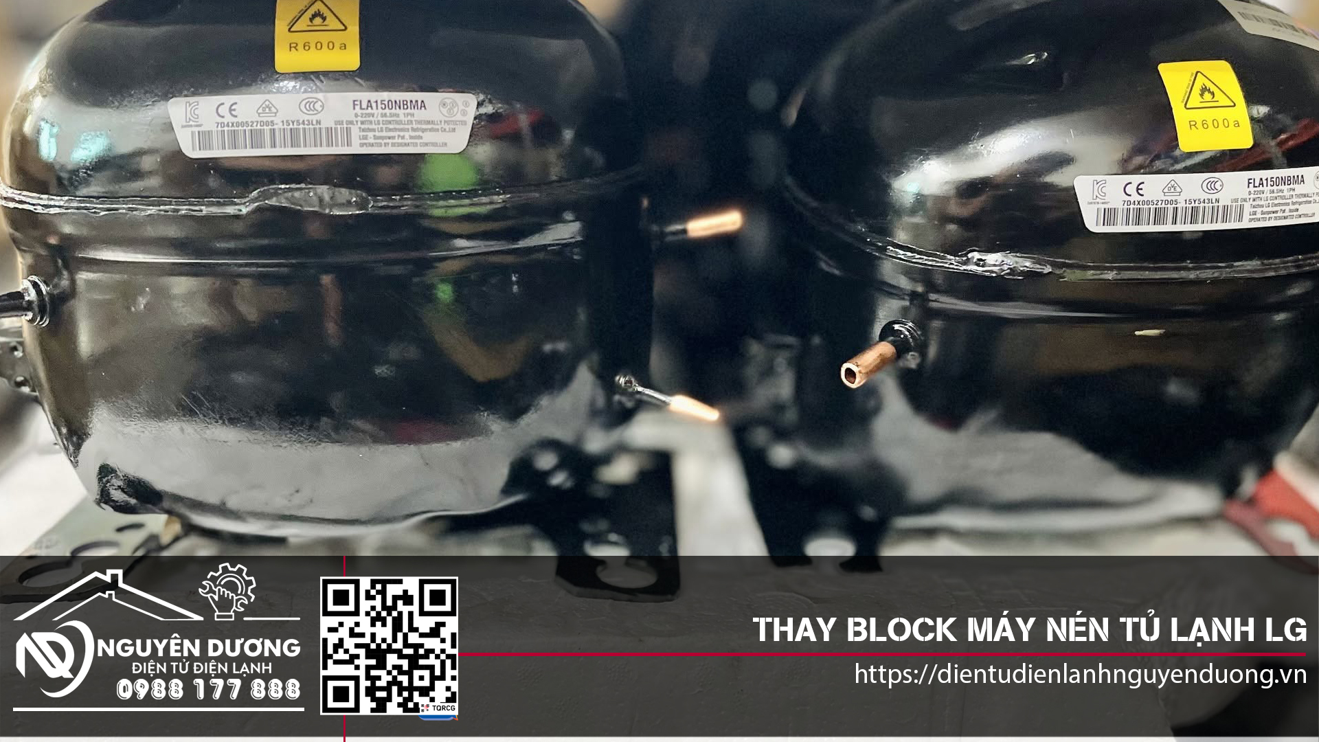 Thay Máy Nén Block Tủ Lạnh LG