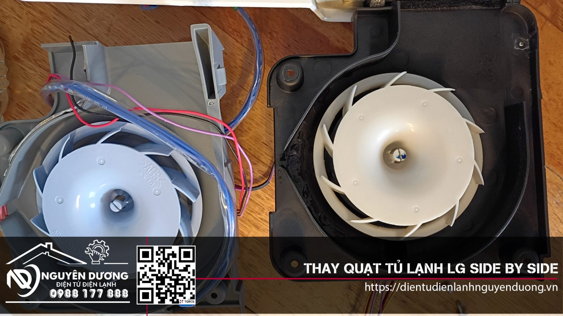 Thay Quạt Tủ Lạnh LG Side By Side