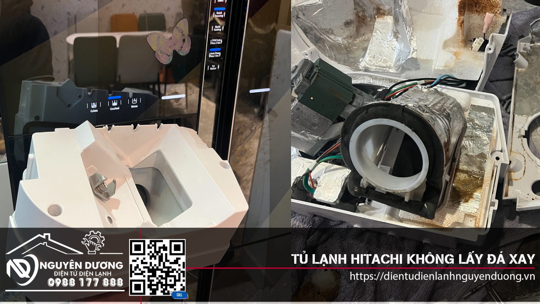 Tủ Lạnh Hitachi Không Làm Đá Xay