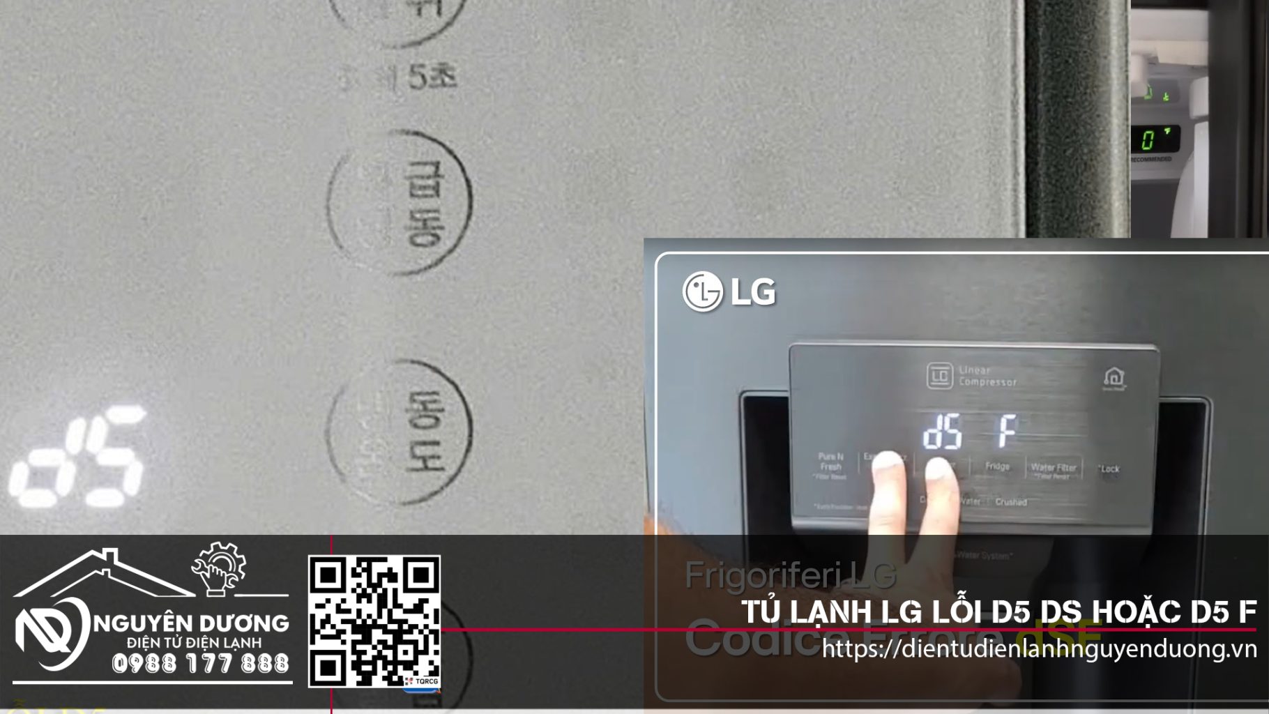 Tủ Lạnh LG Lỗi D5 DS Hoặc D5 F