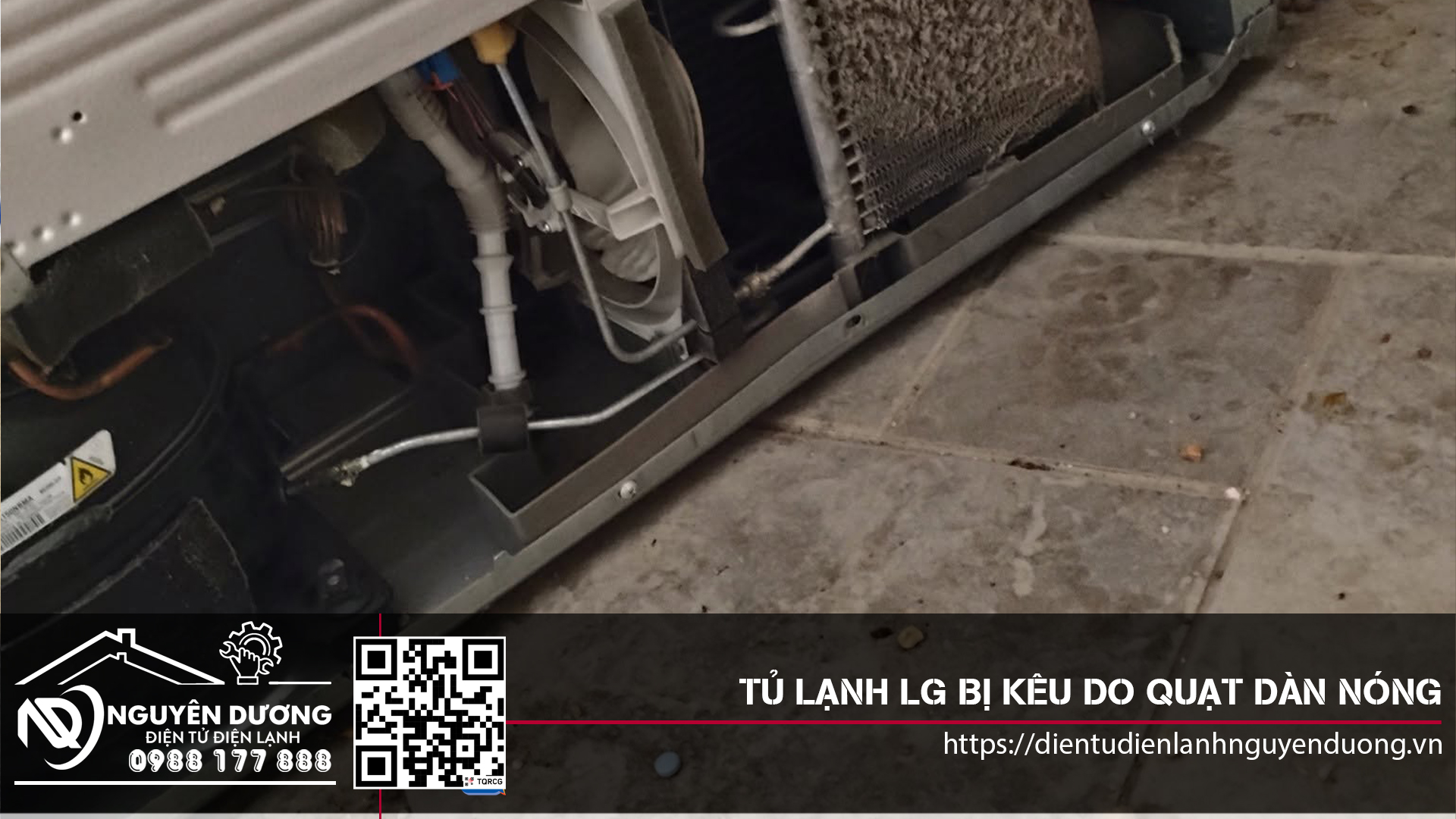 Tủ Lạnh LG Bị Kêu Do Quạt Dàn Nóng Bị Kêu