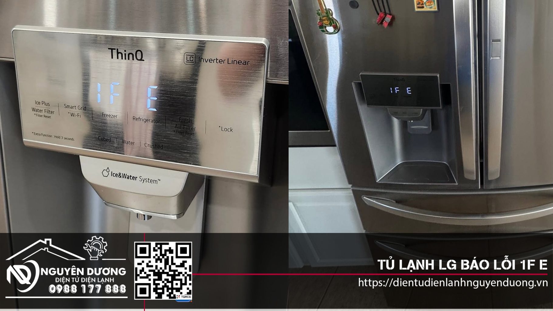 Tủ Lạnh LG Báo Lỗi 1F E