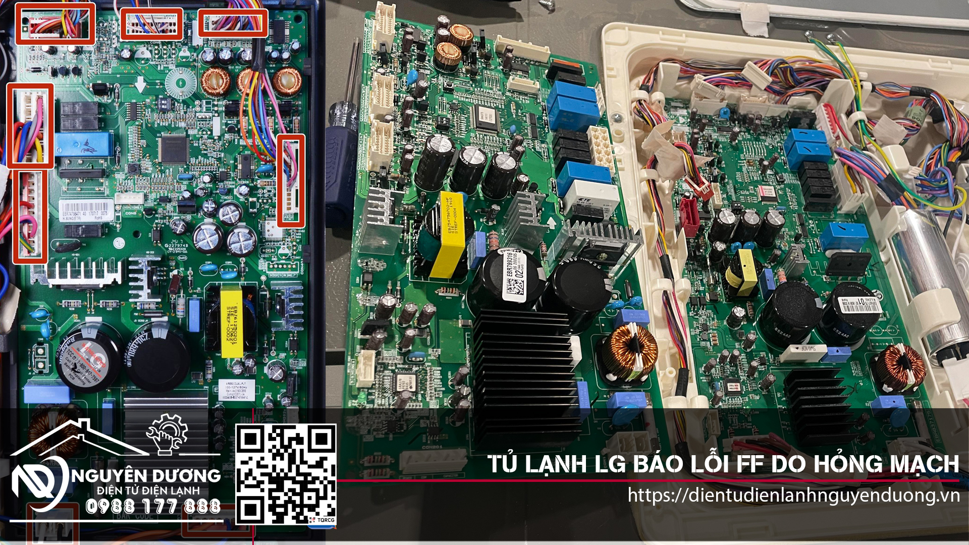 Tủ Lạnh LG Lỗi FF Do Hỏng Bo Mạch