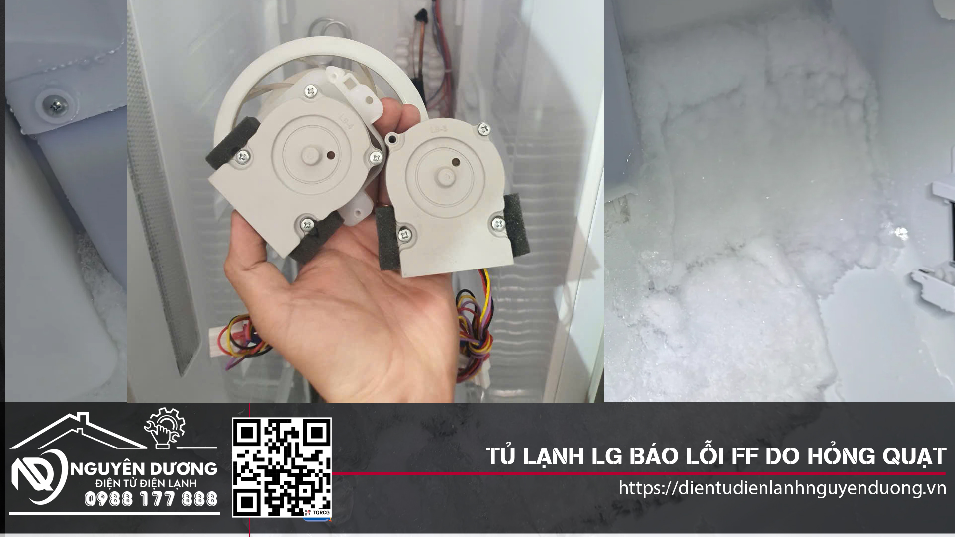 Tủ Lạnh LG Lỗi FF Do Hỏng Motor Quạt