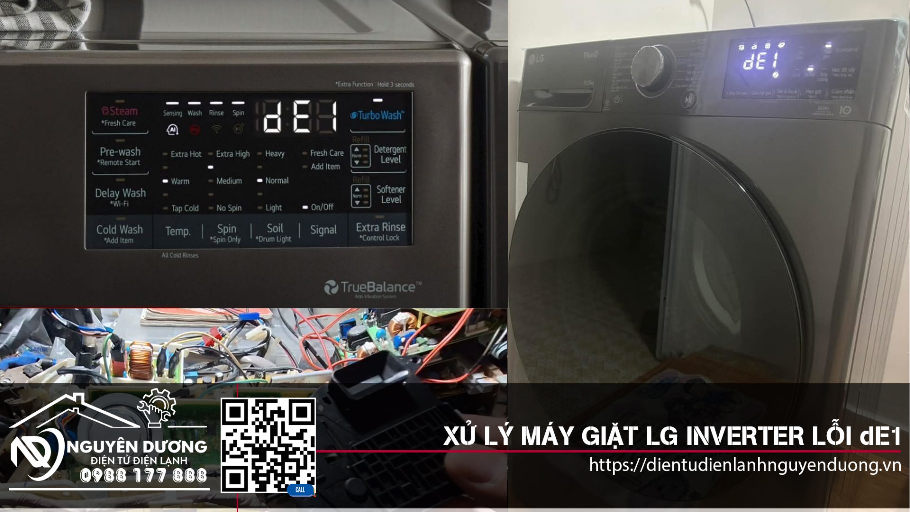 Xử Lý Máy Giặt LG Lỗi dE1 Hiệu Quả